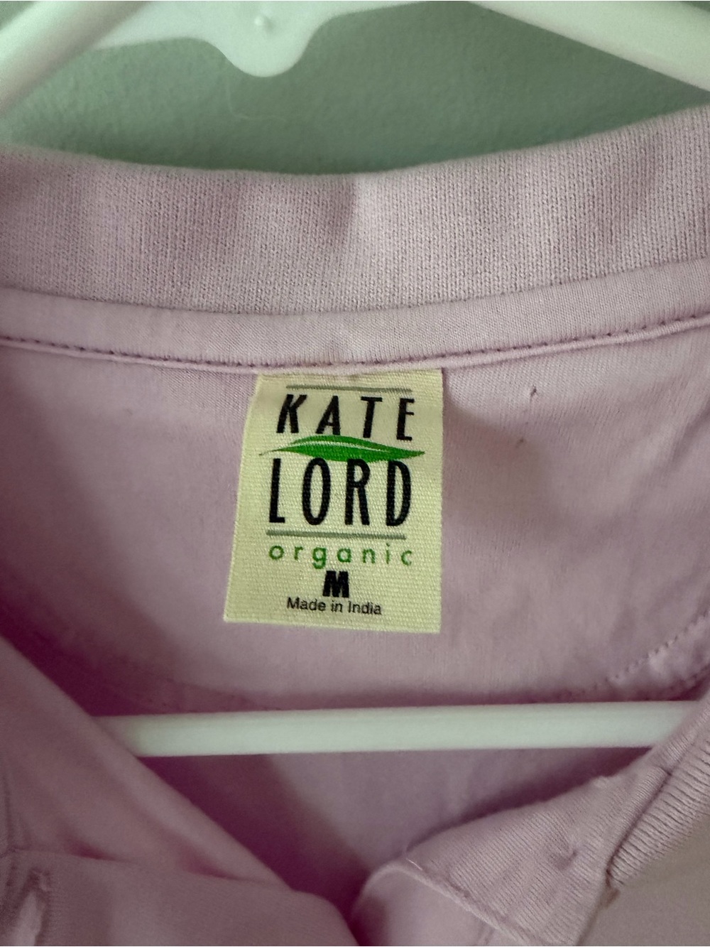 NWT Organic Cotton Kate Lord Polo  women’s M Pastel Pink / Purple Golf Polo - Picture 5 of 7